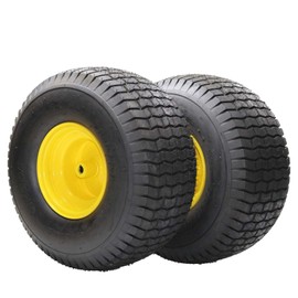 GarveeLife 20x8-8 Lawn Mower Tire Set of 2, 20x8x8 4PR tire and wheel assembly, Lawn Mower Tire on Wheel 3" Hub, 3/4" Bushings, Tractor Turf Tire for Garden Tractor Riding Mover
