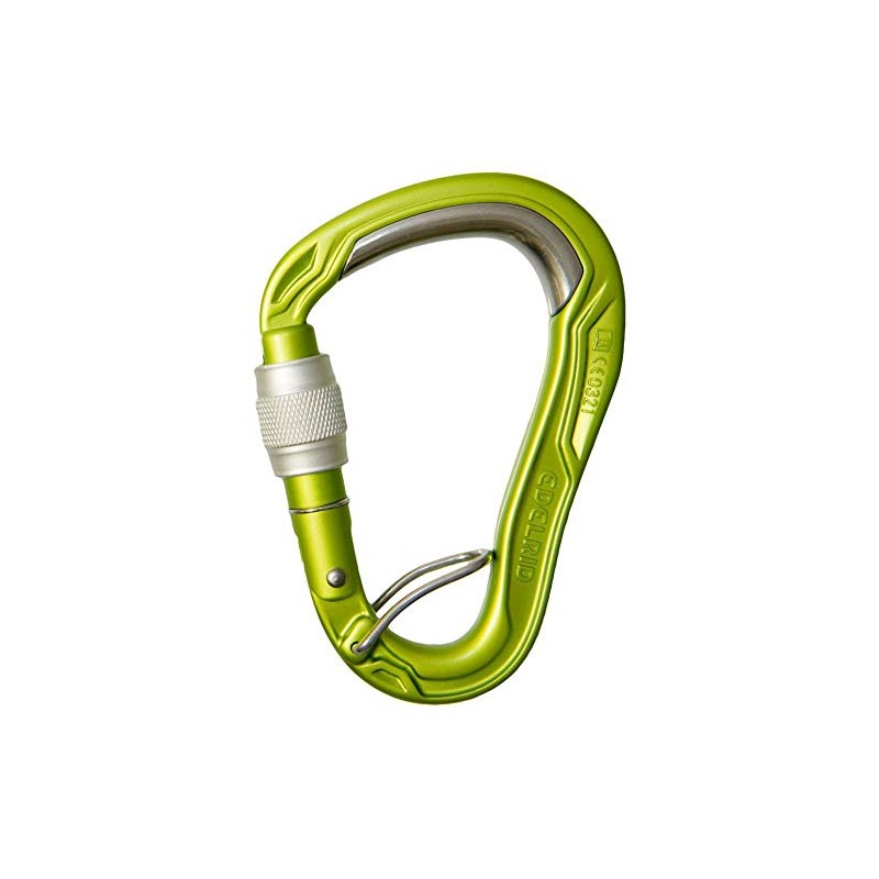 EDELRID Unisex - Adult HMS Bulletproof Screw FG Carabiner, Oasis,