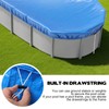 16x10 FT Oval Pool Cover for Above Ground Pools,Solar Oval