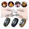 THE9SHOP Pulsera Accesorios Tactica Supervivencia Pedernal Paracord
