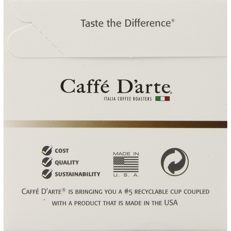 Caffe D'arte Single Serve Coffee, Campania, 12 count