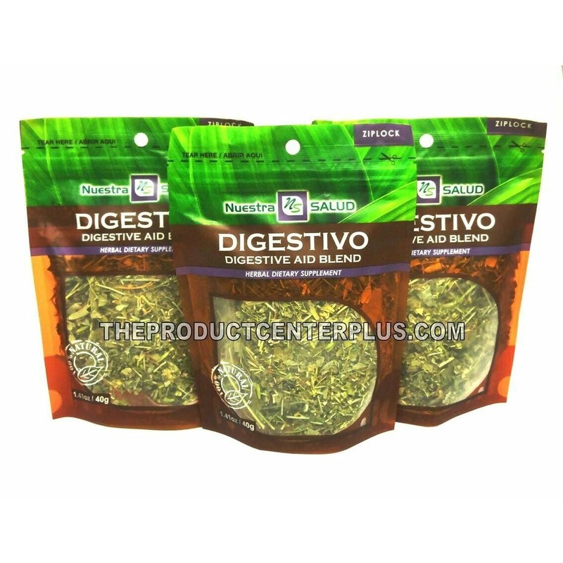 Nuestra Salud Digestive Tea Blend Digestivo Herbal Infusion Tea (90g)