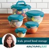 Rachael Ray Leak-Proof Nestable Container Food Storage Bin Set, 10-Piece,