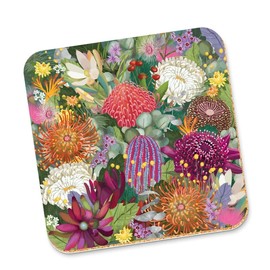 La La Land Corky Coaster Bush Blooms Floral