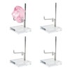 ORNAROVI 4 PCS Adjustable Metal Arm Rock Display Stand, Acrylic