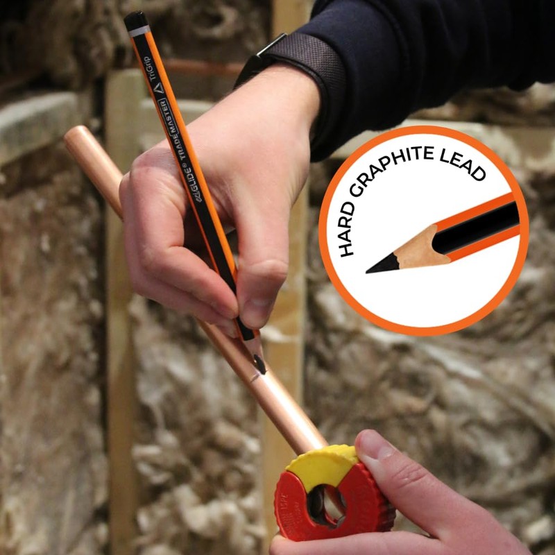 TRADEMASTER Carpenters Pencils Pack of 10 | Builders Pencil with