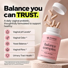 Balance Complex 17-in-1 Vaginal Probiotic, 100 Billion CFU, pH, Odor, Flora