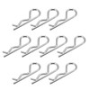 sourcing map Clip Pins 3mm Wire Carbon Steel 60mm Length