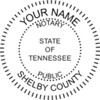Premium Notary Seal Embosser | Tennessee (Silver)