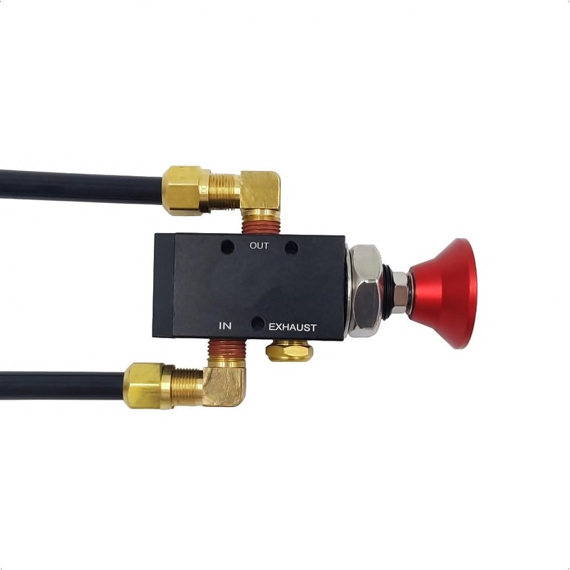 PartLogix 3-Way Three-Way Push/Pull Manual Tailgate Dump Air Valve Kit