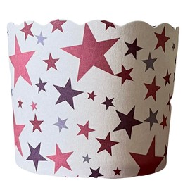 BAKE-IN-CUP Paper Baking Cups, Greaseproof Disposable Cupcake Liners Large Cups, (Americana, 50-Pack)