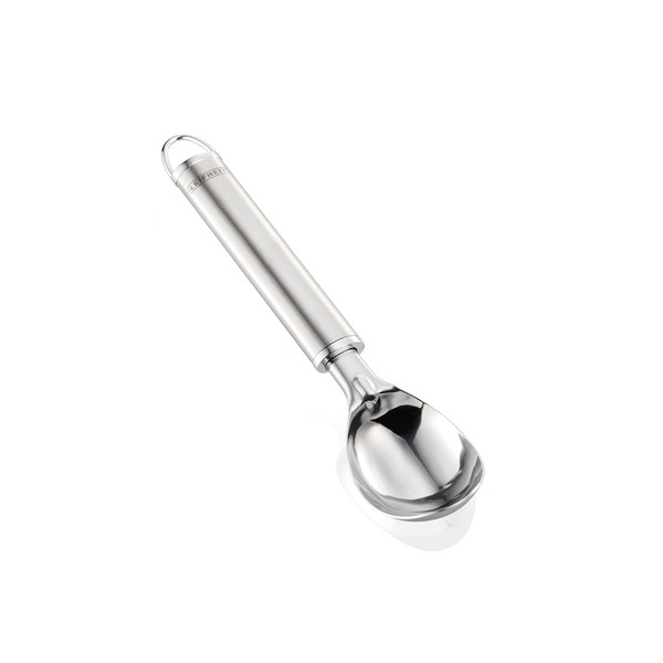 Leifheit Sterling Stainless Steel Ice Cream Scoop, High Quality Ice Cream Scoop, Elegant Design Serving Spoon, Durable Ice Cream Scoop, Ice Ball Shaper with Hanging Eyelet