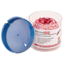 Kitchen Thread Red / White in Dispenser Box with Cutter Cord Box (100 m)