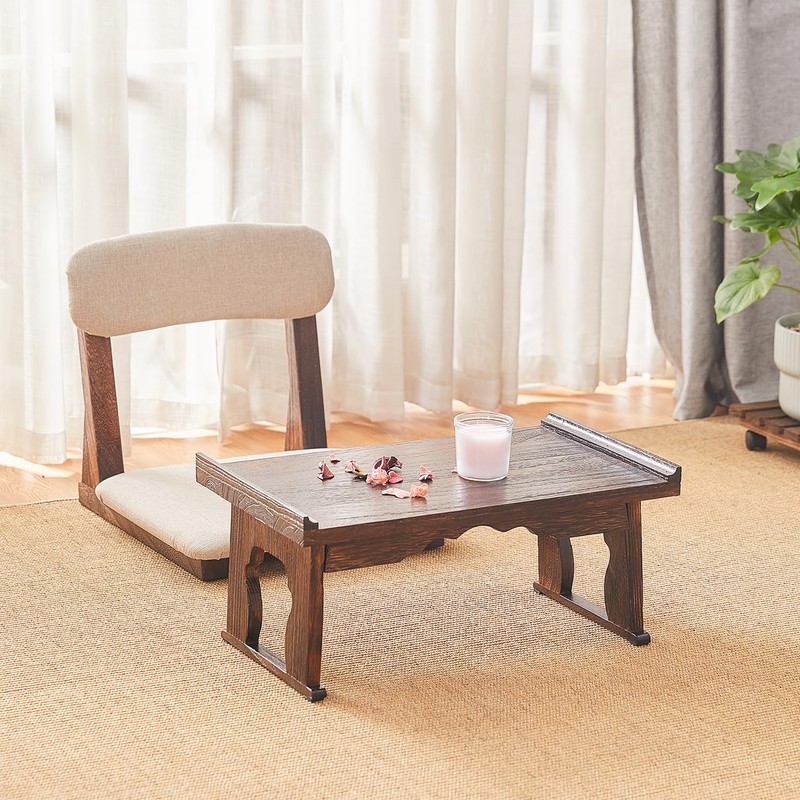GZQWDC Japanese Floor Table, Small Coffee & Tea Table, Altar