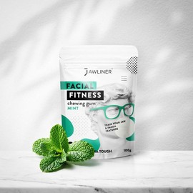 JAWLINER® Facial Fitness Chewing Gum – Tone Jaw, Sculpt Facial Muscles, Strengthen Chin & Neck, Enhance Jawline Definition, Daily Exercise Aid