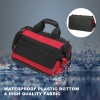 WORKPRO 16" Wide Mouth Tool Bag with Water Proof Rubber