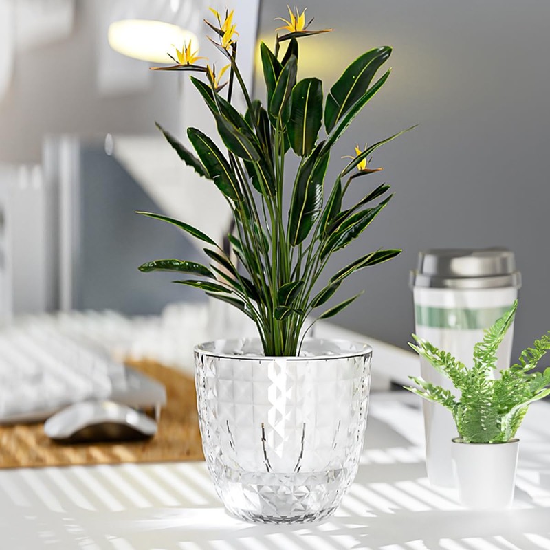 XKYQSY 4 Pack 4 inch Self Watering Pots Planters for