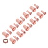 21Pcs Electrode Nozzle Set Brass 1.3mm Dia Nozzles Plasma Cutting