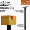 Post Mount Mailbox | Small (Curb Yellow) Size 12 x