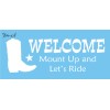 Stencils by Joanie Stencil Country Cowboy Boot Western Trail Mount