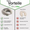BACKLAXX ® Acupressure Neck Pillow with Flip Function and Buckwheat
