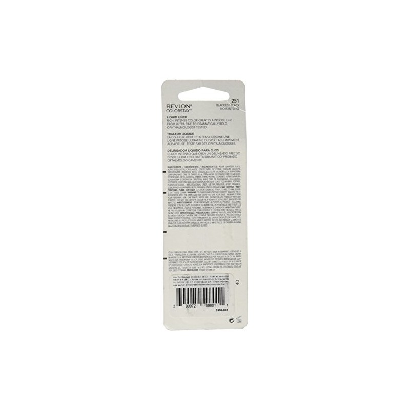 Revlon Colorstay Liquid Eyeliner, Black, 2.5 ml