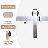 JUBEST 6 FT Brushed Nickel Sliding Barn Door Hardware Kit