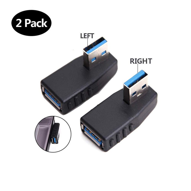 Samcos USB 3.0 Adapter, L-Shaped, Type A, Type A, Male