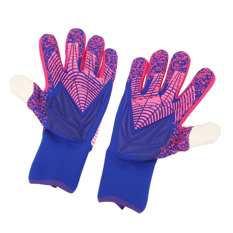 1Pair Goalkeeper Gloves Soccer Goalie Gloves Latex Strong Grip Breathable