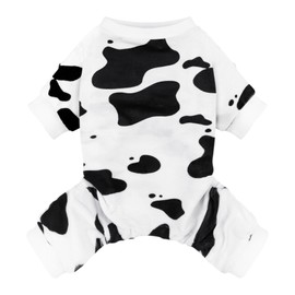 Adorable Cow Print Dog Pajamas – Lightweight, Cozy Four-Legged Outfit for Small to Large Dogs and Cats, Soft and Snuggly Pet Wear for Everyday Comfort and Cuteness.3XL