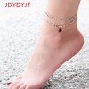 YJT January Birthstone Charms for Bracelet Necklace Jewelry Making Silver