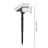 Solar Pathway Lights,Wall Sconce - Waterproof Weatherproof Color Changing Landscape