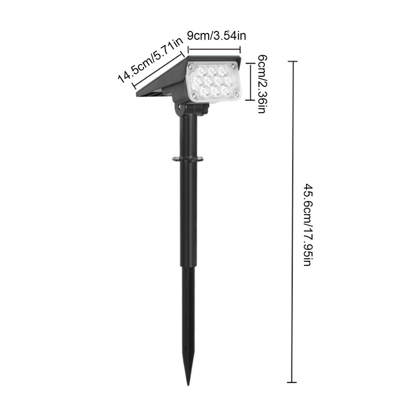 Solar Pathway Lights,Wall Sconce - Waterproof Weatherproof Color Changing Landscape