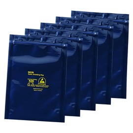 As One ESD Shield Bag (4 Layer Type) with Zipper, 5.1 x 7.9 x 0.076 (100 Sheets) / 3-6921-04