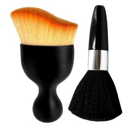 LilaLemon 2pcs Car Interior Cleaning Tool Brush Soft Bristles，Detailing Dusting Brush，Scratch-Free Cleaning Brush，Curved Crevice Beauty Brush for Car Dashboard, Screen