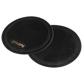 PIYANYO Black Single Pedal Patch Self-adhesive Drum Head Patch Protector For Bass Drum Parts 2pcs