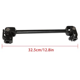 waltyotur 300mm Steering Wheel Steel Kit 320mm Gear Rack Pinion Adjustable Shaft Set Replacement for 110cc Go Kart ATV Buggy Quad