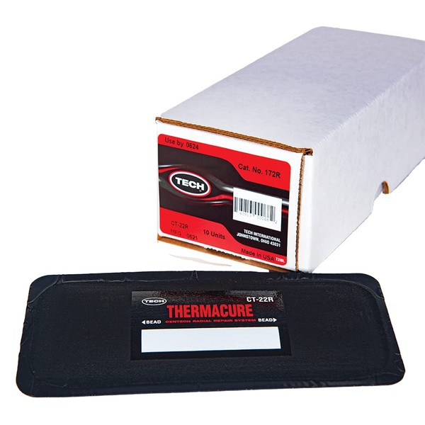 CT-22R Thermacure Center-Over-Injury Radial Tire Repair Units 3" x 6-1/2"