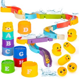 Slideway and Stacking Cups Bath Toy Set