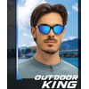 OUTDOORKING Polarized Sunglasses Men, Mens Sunglasses UV Protection Lightweight Sun