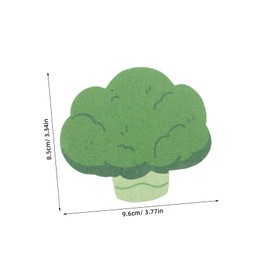 Baluue 5pcs Cartoon Broccoli Bath Sponges Gentle Pulp Body Scrubber for Sensitive Skin Quick Dry Cleaning Mitts Travel Friendly Exfoliating Tool for Home Gym Use