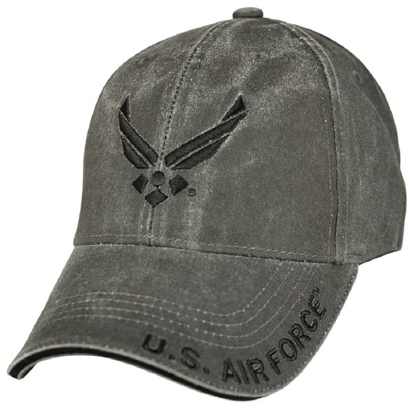 EAGLE CREST U.S. Air Force Hap Arnold Wings Washed Black Baseball Cap One Size