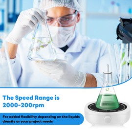 Clickinline Magnetic Stirrer Mini Lab Stir Mixer Portable Stirrer Plate for Laboratory