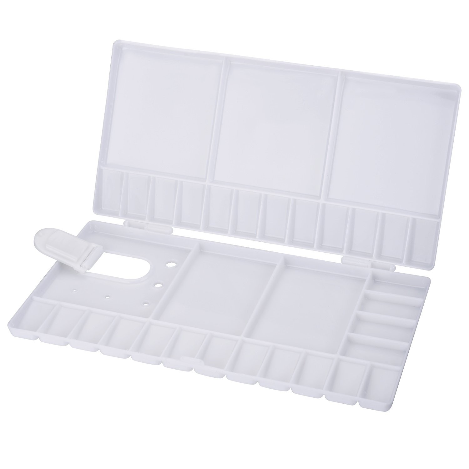 Shappy Watercolor Palette 33 Compartments Folding Paint Tray with 28 ...