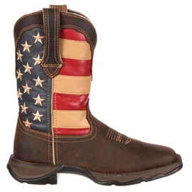 Durango Women's RD4414 Western Boot, Brown/Union Flag, 7.5 M US