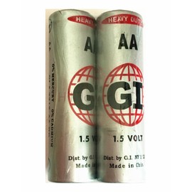 Hillflower 50 Piece AA LR6 LR06 AM3 Bulk 0% Hg 1.5V Heavy Duty Carbon Zinc Long Duration Battery