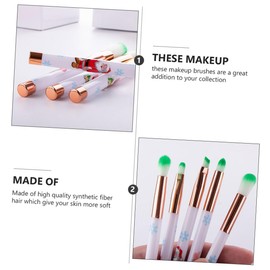 Beavorty 10pcs Xmas Makeup Brush Cute Synthetic Brushes Christmas Design for Foundation Blush Eyeshadow Adorable for Cosmetic Enthusiasts