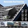 Trivd Frol 4 Inch Roof Vent Cap, Heavy Duty Galvanized