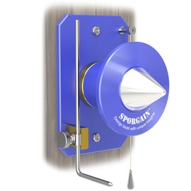 Lawn Mower Blade Balancer, High Precision with Magnetic for Adjustable Blade Holder, Wall Mounted Blade Balancing Tool, Denim Blue