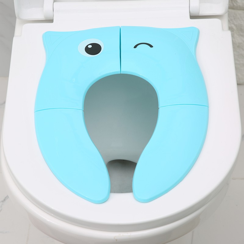 Kids Folding Potty Seat Pad Portable Travel Baby Toddler Toilet